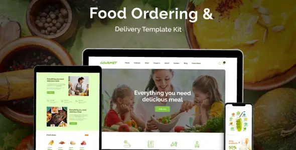 Gourmet – Food Ordering &amp; Delivery Elementor Template Kit