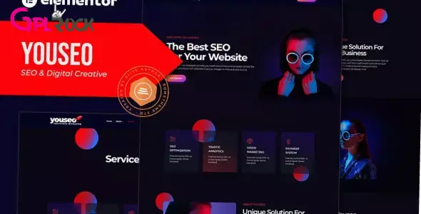 Youseo – SEO &amp; Digital Creative Agency Elementor Template Kit