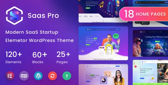 SaaSPro – Startup &amp; SaaS WordPress Theme