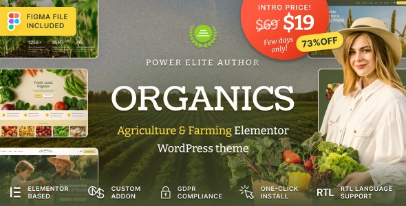 Organics – Agriculture &amp; Food Farm WordPress Theme