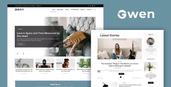 Gwen – Blog &amp; Magazine Elementor Template Kit