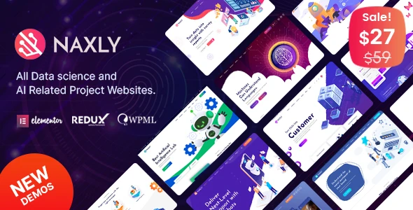 Naxly – Data Science &amp; Analytics WordPress Theme