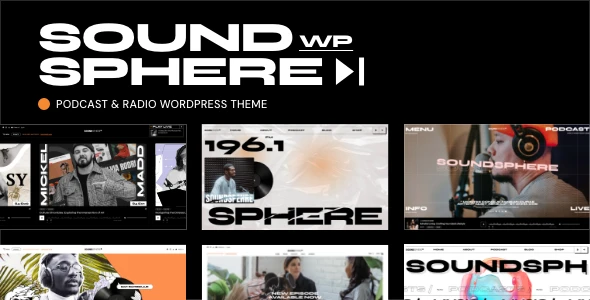SoundSphere – Podcast &amp; Radio WordPress Theme