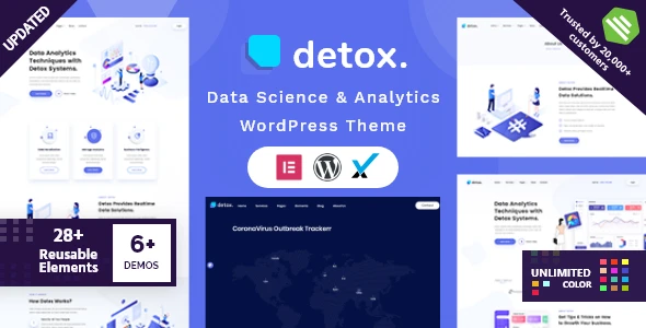 Detox – Data Science &amp; Analytics WordPress Theme