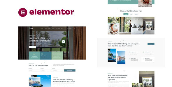 Pila - Hotel &amp; Resort Elementor Template Kit