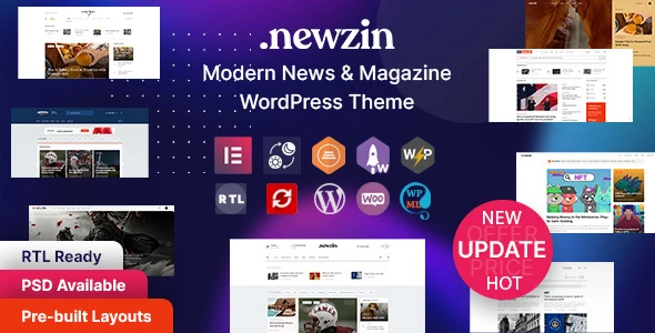 Newzin – WordPress Newspaper &amp; Magazine Elementor Theme