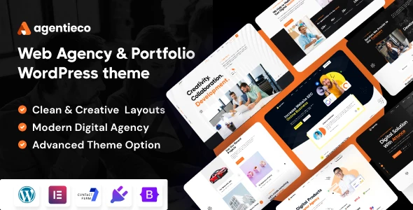 Agentieco – Creative Agency &amp; Portfolio WordPress Theme