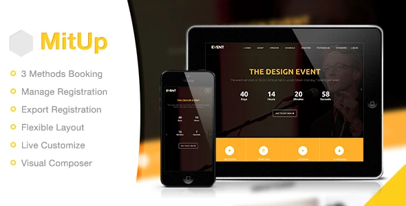 MitUp – Event &amp; Conference WordPress Theme