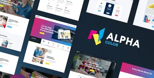 AlphaColor – Design &amp; Printing Elementor Template Kit