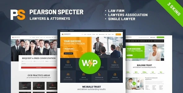 Pearson Specter | Lawyer &amp; Attorney WordPress Theme