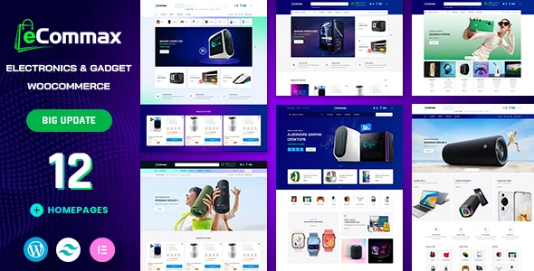 Ecommax – Electronics &amp; Gadget WooCommerce WordPress Theme