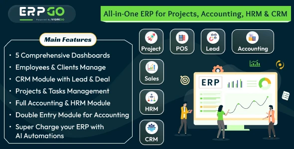 ERPGo – All In One Business ERP With Project, Account, HRM, CRM &amp; POS