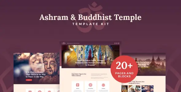Vihara – Ashram &amp; Oriental Buddhist Temple Elementor Template Kit