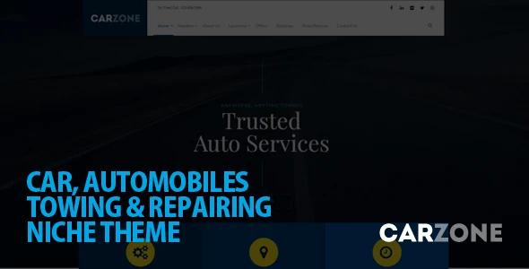 Car Zone – Towing &amp; Repair WordPress Theme
