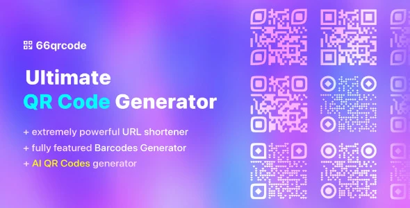 66qrcode – AI QR Codes &amp; Barcodes Generator &amp; URL Shortener (SAAS)