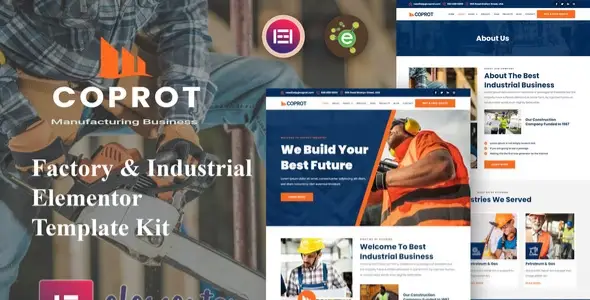 Coprot – Factory &amp; Industrial Elementor Template Kit