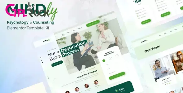 Mindly – Psychology, Therapy &amp; Counseling Elementor Template Kit