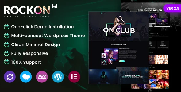 RockON DJ – Music Club &amp; Night Club WordPress Theme