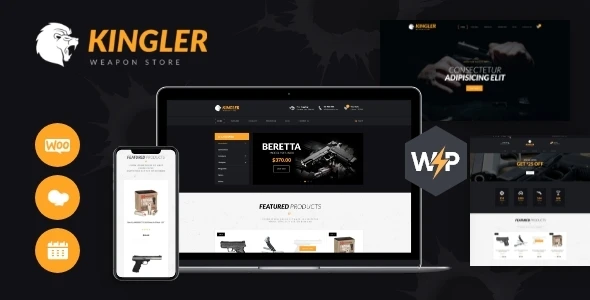Kingler | Weapon Store &amp; Gun Training WordPress Theme