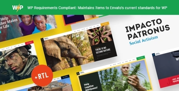 Impacto Patronus | Nature Protection, Petitions &amp; Social Activism WordPress Theme + RTL