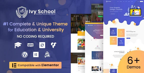 IvyPrep – Education &amp; School WordPress Theme