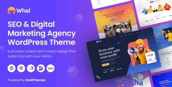 Whal – Digital Marketing &amp; SEO WordPress Theme