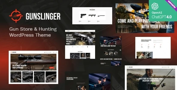 Gunslinger — Gun Store &amp; Hunting WordPress Theme