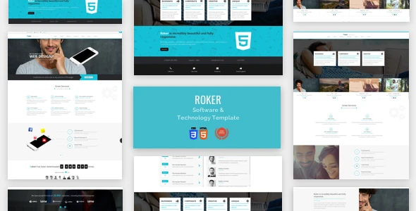 Software &amp; Technology Html Theme- Roker
