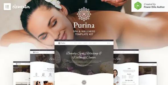 Purina – Spa &amp; Wellness Elementor Template Kit