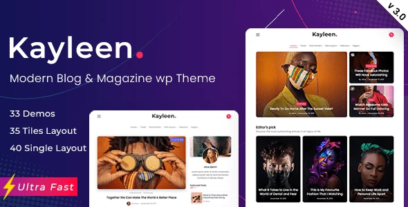 Kayleen | Blog &amp; Magazine WordPress Theme