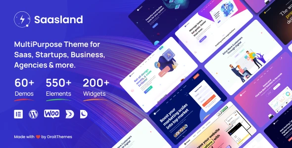 Saasland – Saas, Startup, Technology &amp; IT Solutions WordPress Theme