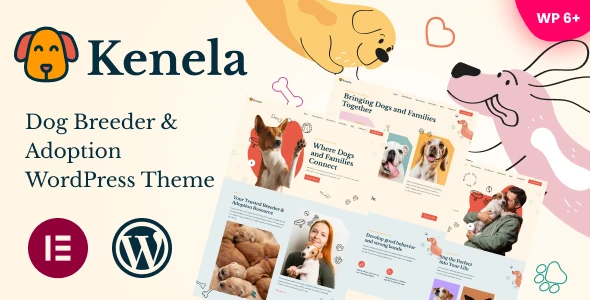 Kenela – Dog Breeder &amp; Adoption WordPress Theme