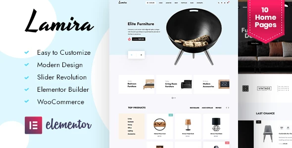 Lamira – Furniture &amp; Cosmetics WooCommerce Theme