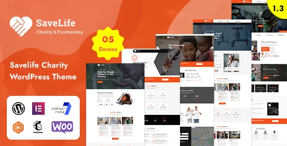 Savelife – Charity &amp; Donation WordPress Theme