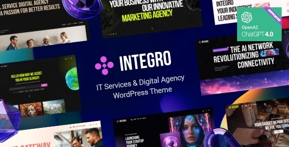 Integro — IT Services &amp; Digital Agency WordPress Theme