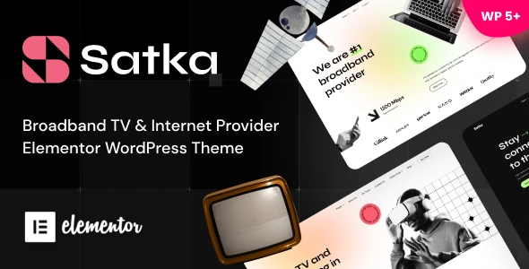 Satka – Satellite TV &amp; Internet Provider WordPress Theme