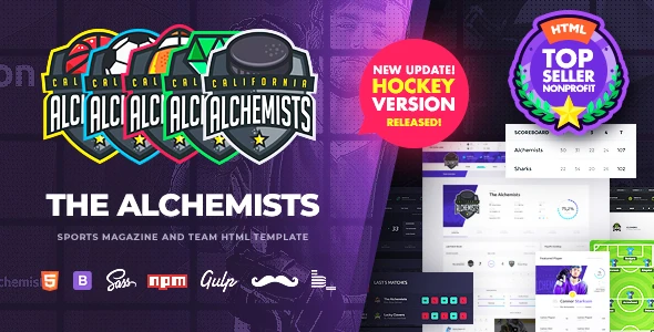 Alchemists – Sports, eSports &amp; Gaming Club and News HTML Template