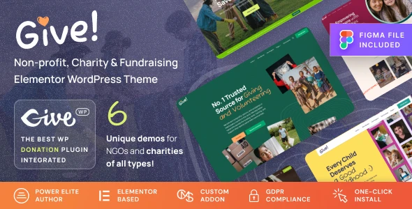 Give – NGO &amp; Charity WordPress Theme