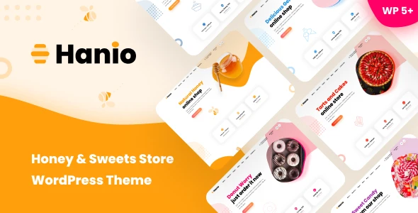 Hanio – Honey &amp; Sweets Store WordPress Theme