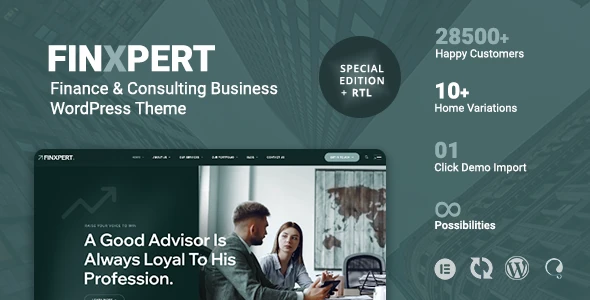 Finxpert – Finance &amp; Consulting Business WordPress Theme