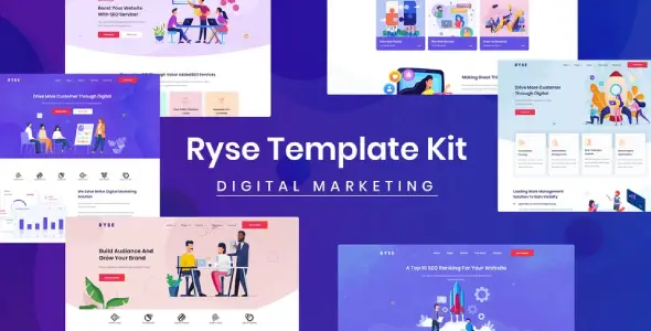 Ryse – SEO &amp; Digital Marketing Elementor Template Kit