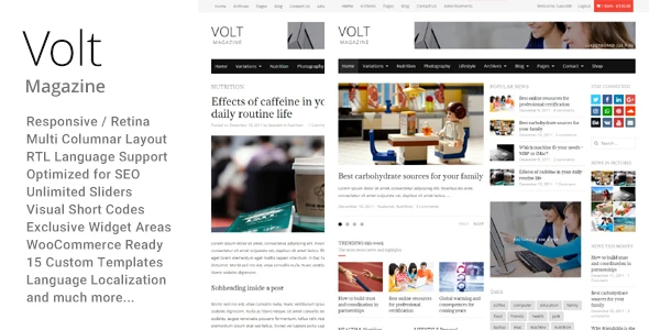 Volt – Newspaper &amp; Magazine WordPress Theme