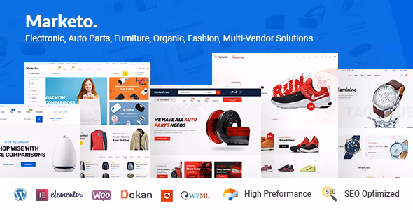 Marketo – eCommerce &amp; Multivendor Marketplace Woocommerce WordPress Theme