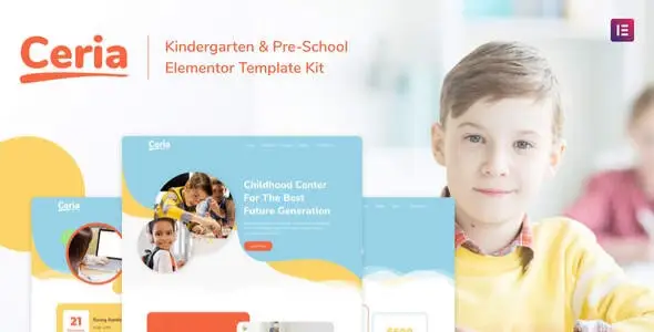 Ceria – Kindergarten &amp; Pre-School Elementor Template Kit