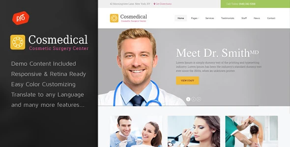 Cosmedical – Health &amp; Medical WordPress Theme