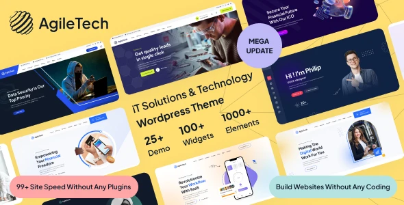 IT Solutions &amp; Technology Multi-Purpose Elementor WordPress Theme – Agiletech