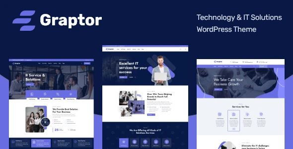 Graptor – Technology &amp; IT Solutions WordPress Theme