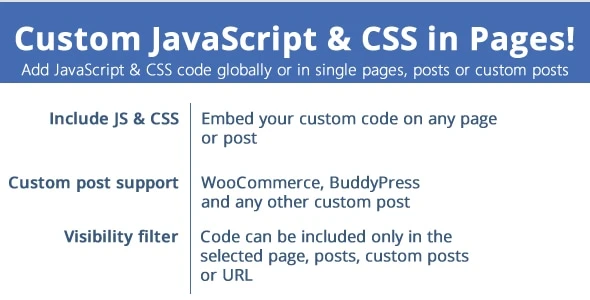 Custom JavaScript &amp; CSS in Pages!