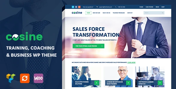 Cosine – Training &amp; Coaching WordPress Theme