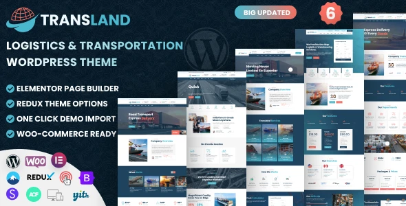 Transland – Transport &amp; Logistics WordPress Theme